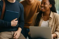 Jonge professionals brainstormen in een moderne kantoorruimte