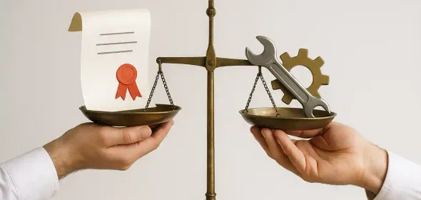 Werkzoekende zonder diploma vult sollicitatieformulier in